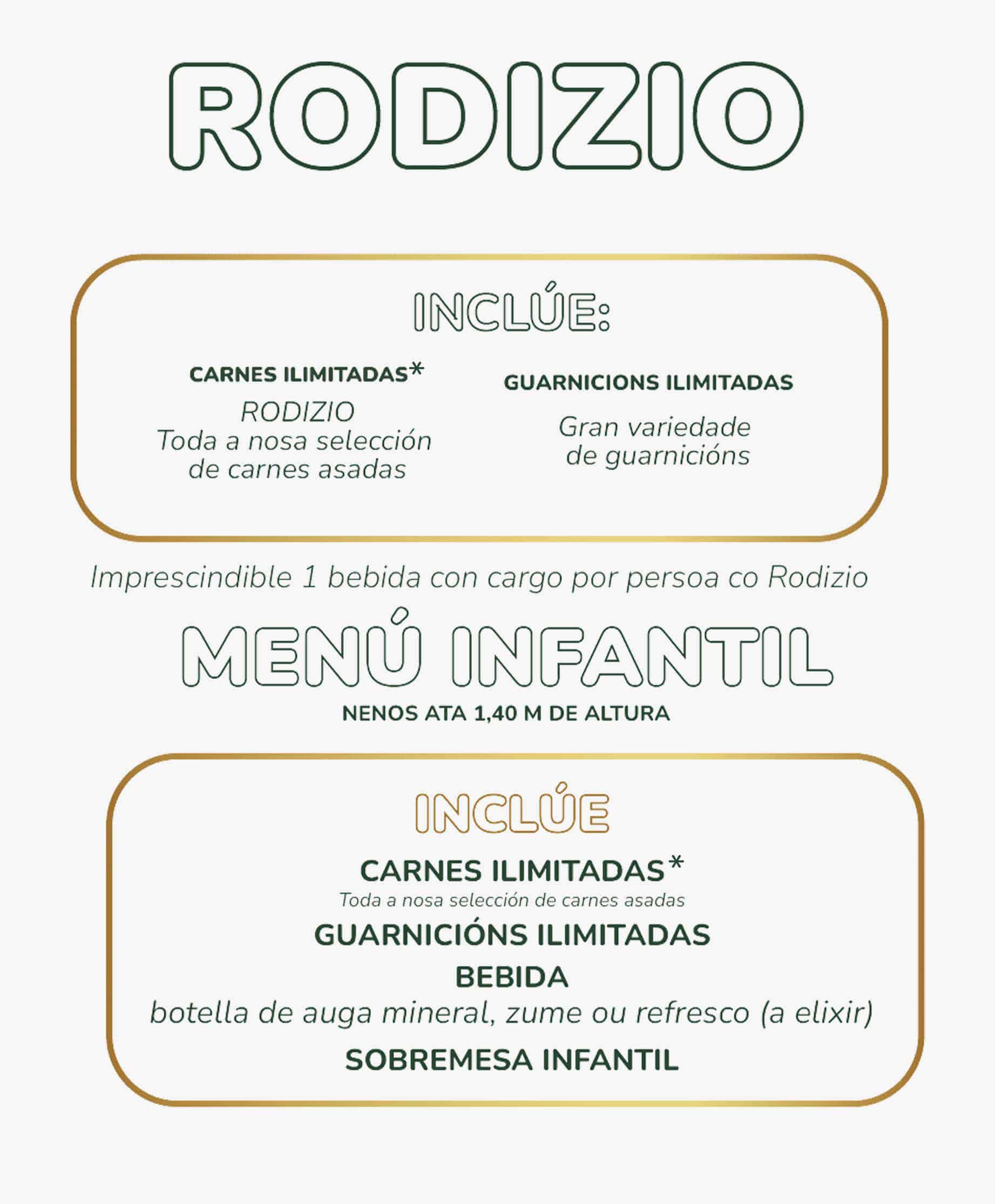 MENU RODIZIO