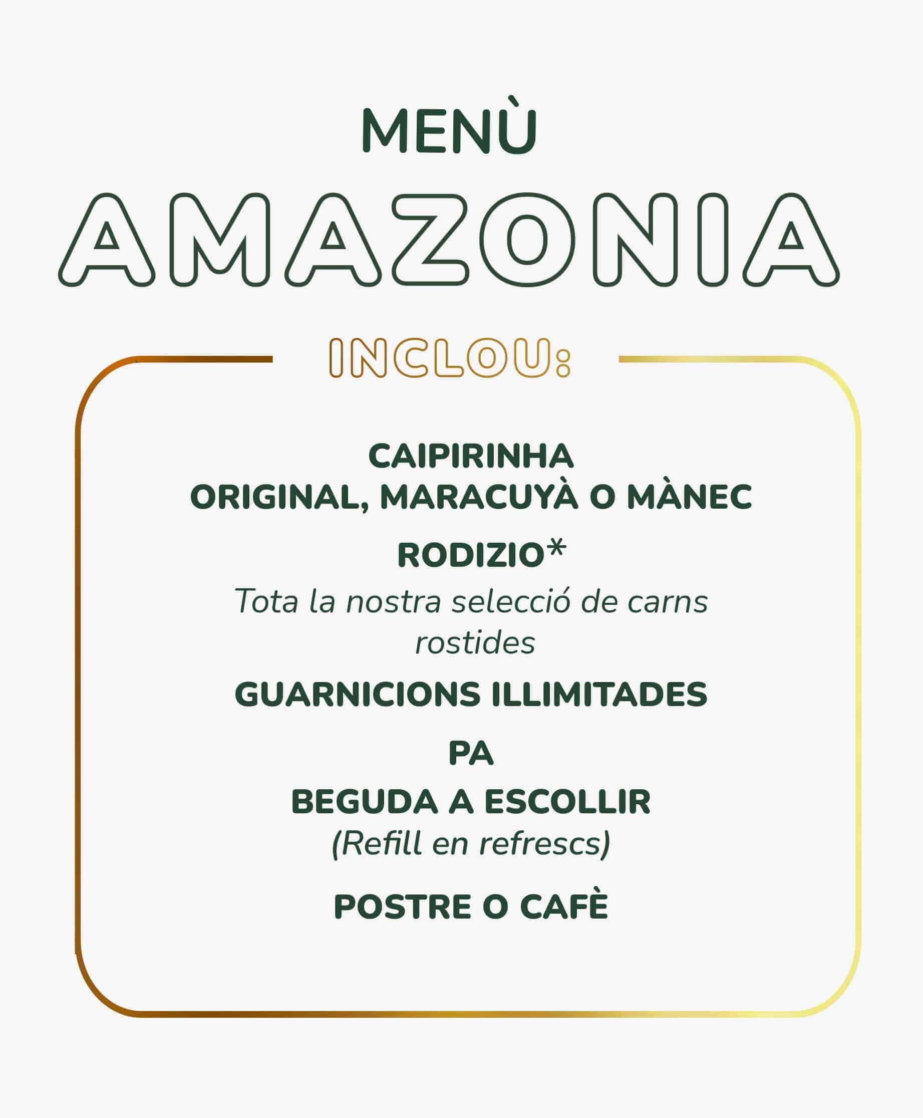 MENU RODIZIO