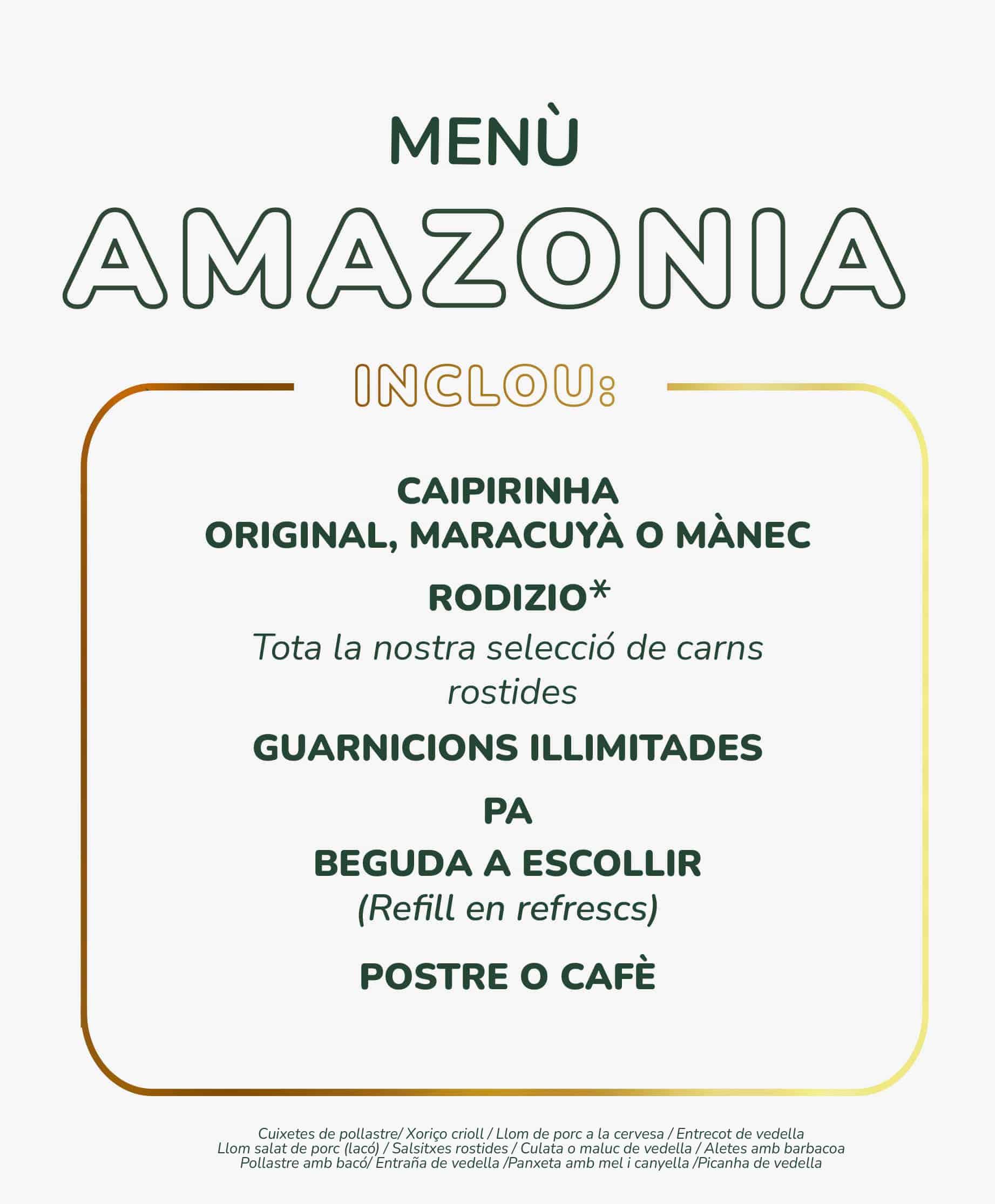 Menu Amazonia