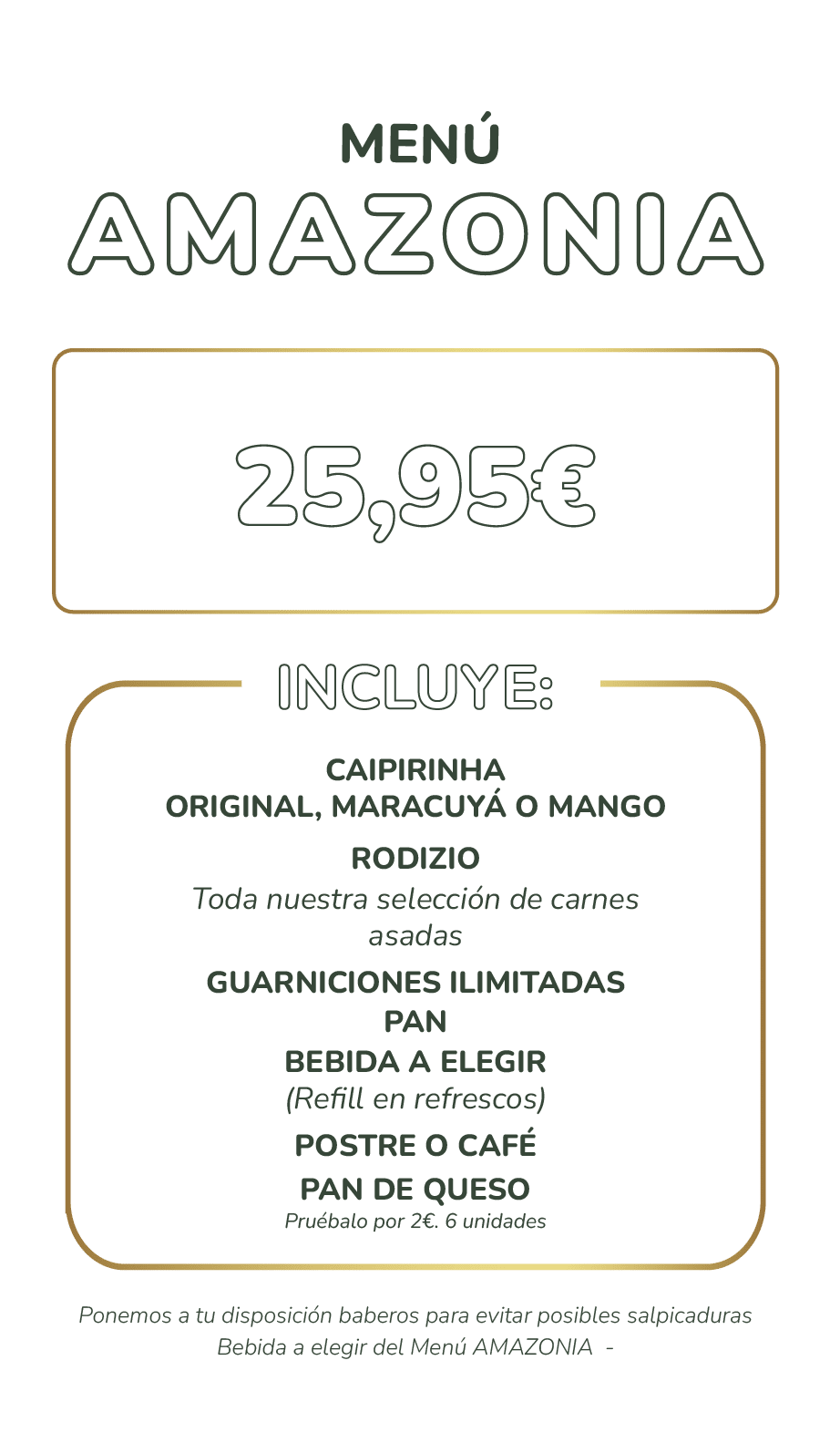 menu amazonia