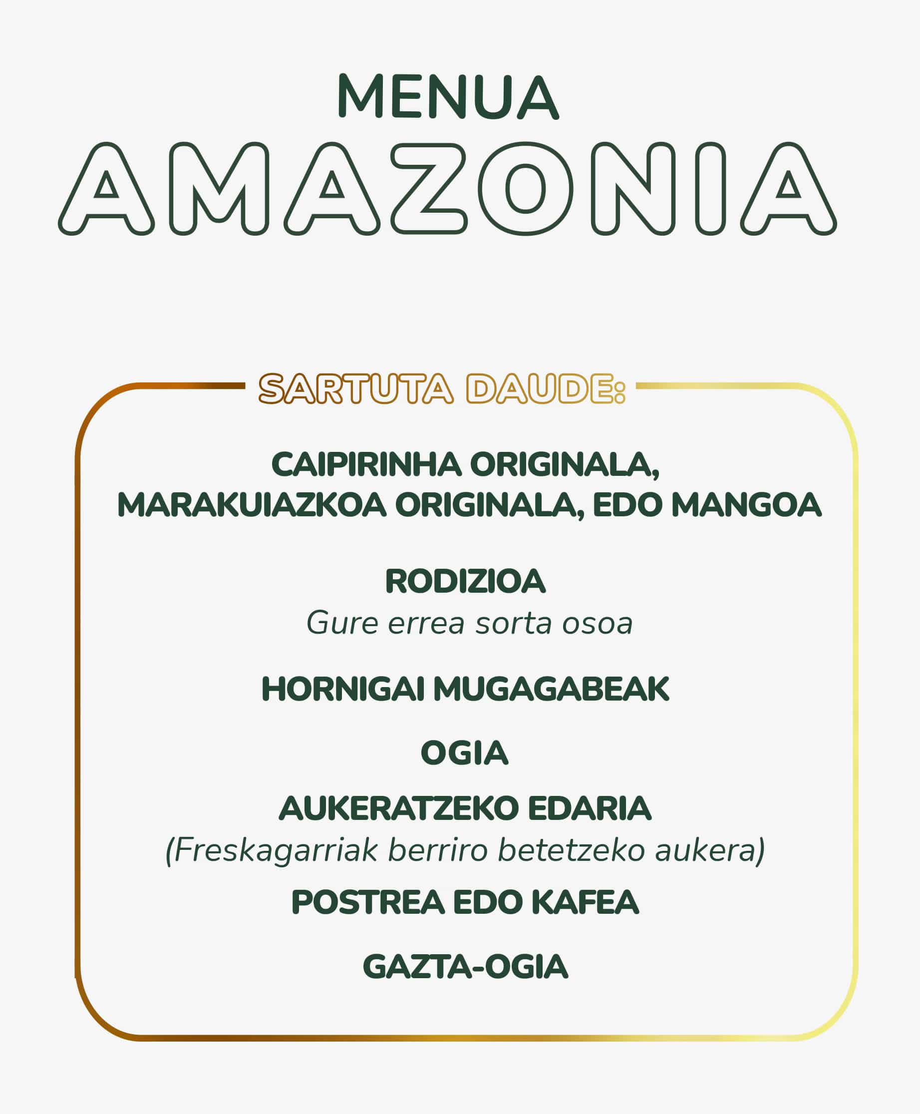 Menu Amazonia