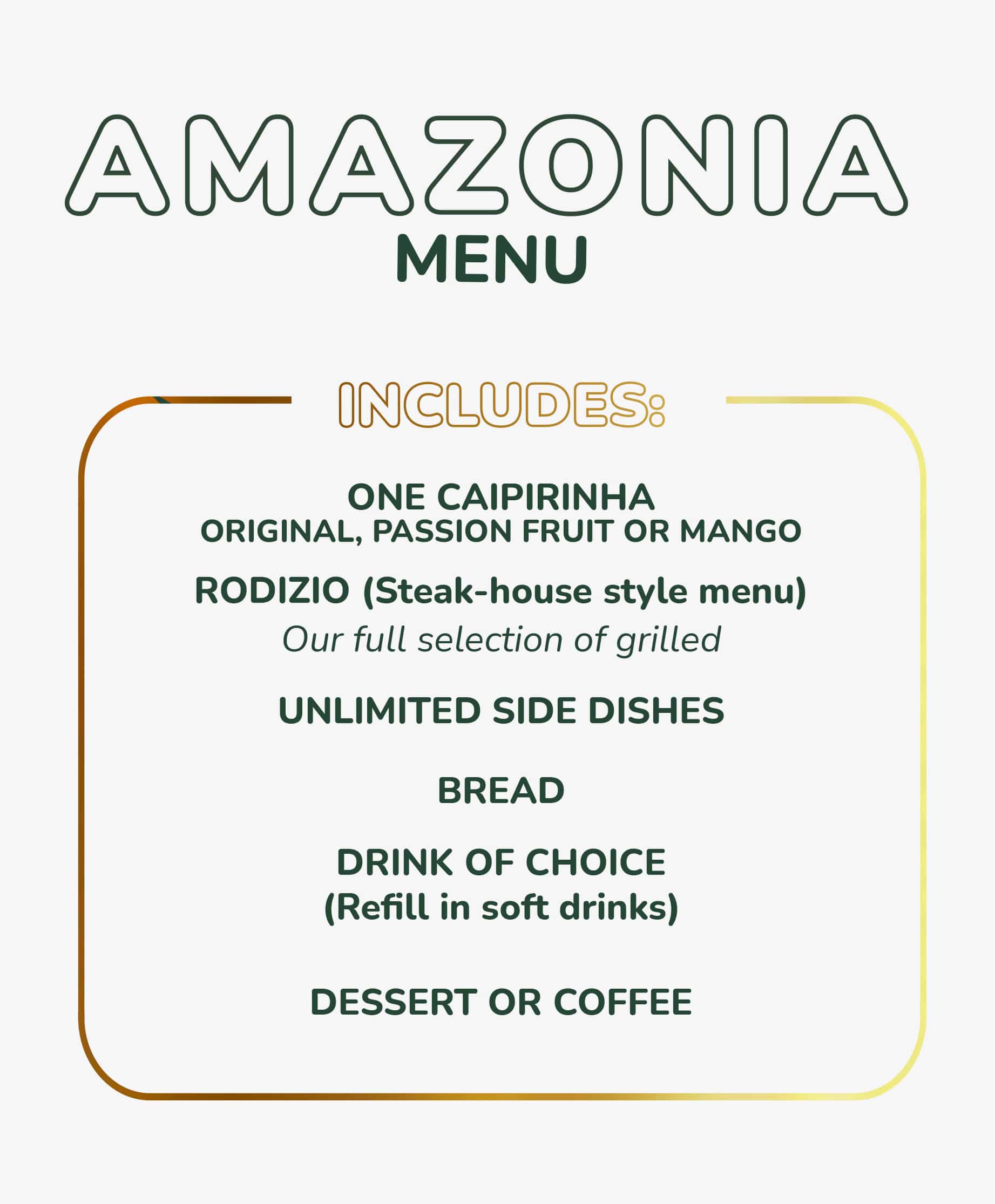 menu amazonia