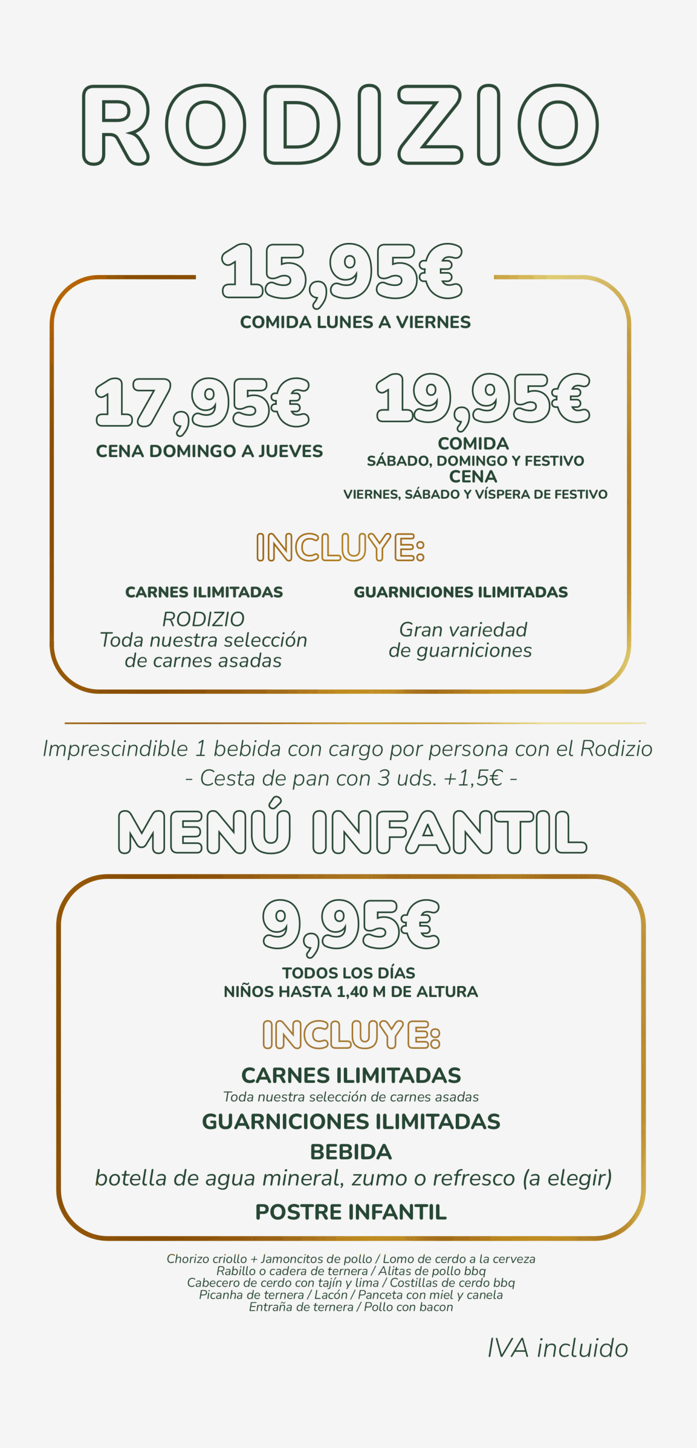 MENU RODIZIO