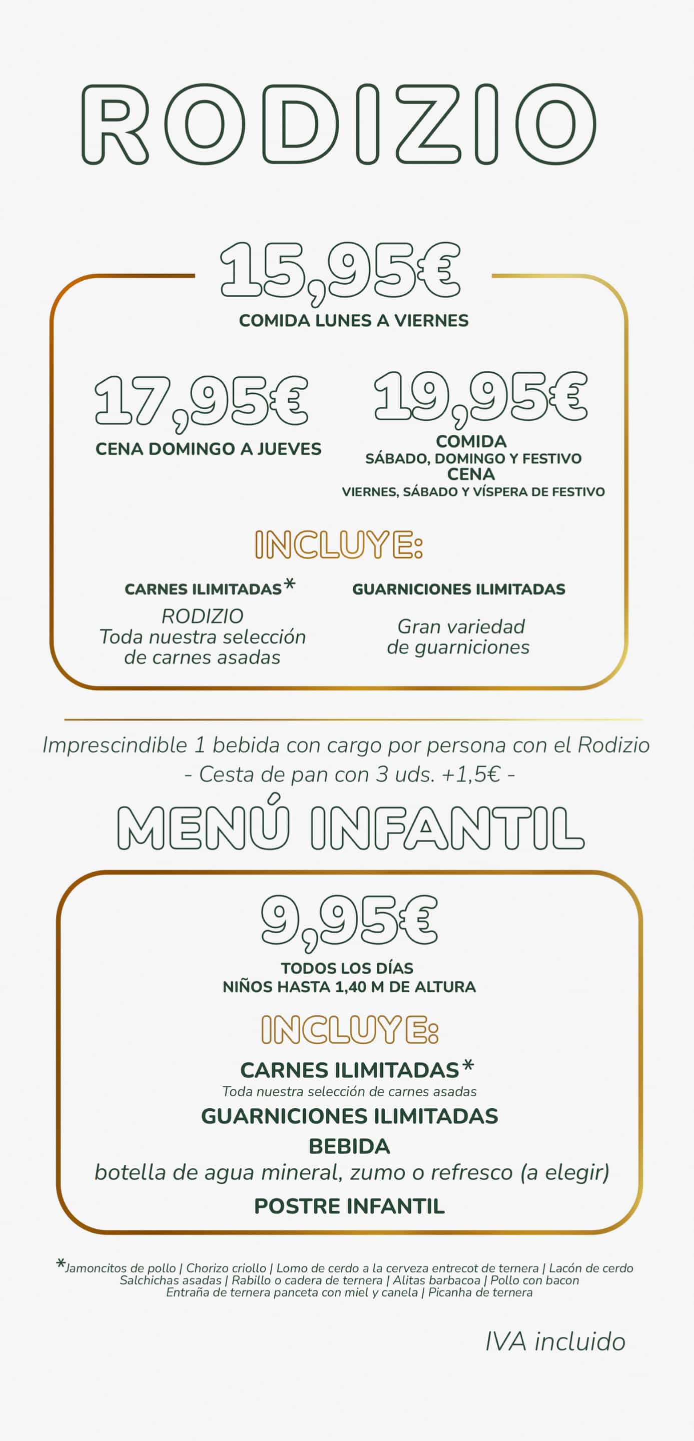 MENU RODIZIO